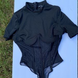 Mesh one-piece body suit size XL